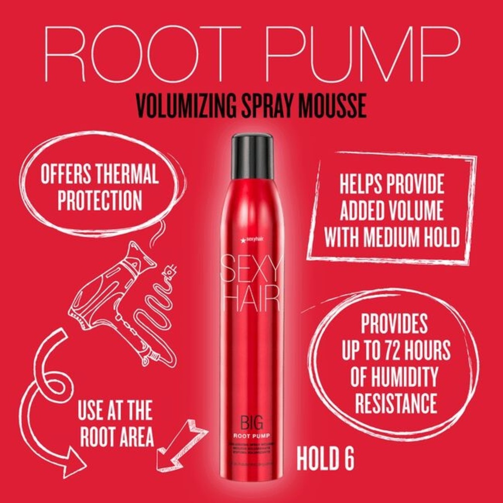 NWT Big Sexy Hair Root Pump Volumizing Spray Mousse